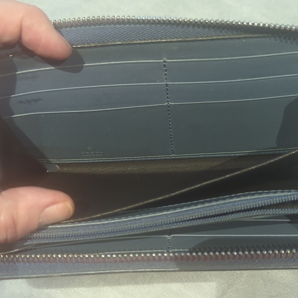 Authentic Gucci Guccissima Studded Wallet – Gunmetal Gray leather  FINAL PRICE - Picture 10 of 14